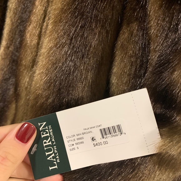 Ralph Lauren Faux Fur Coat - Picture 2 of 3